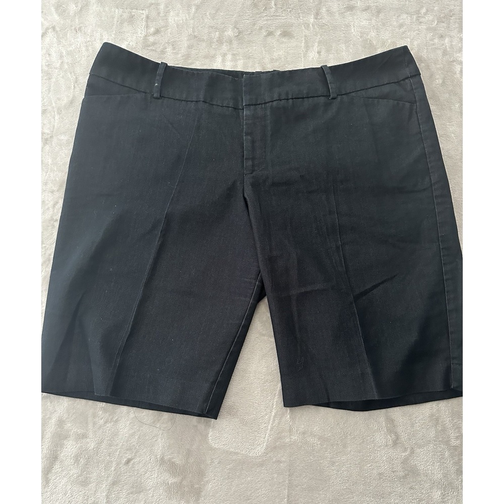 Mossimo Bermuda Shorts Womens 18 Blue Stretch Pockets Mid Waist Straight Casual